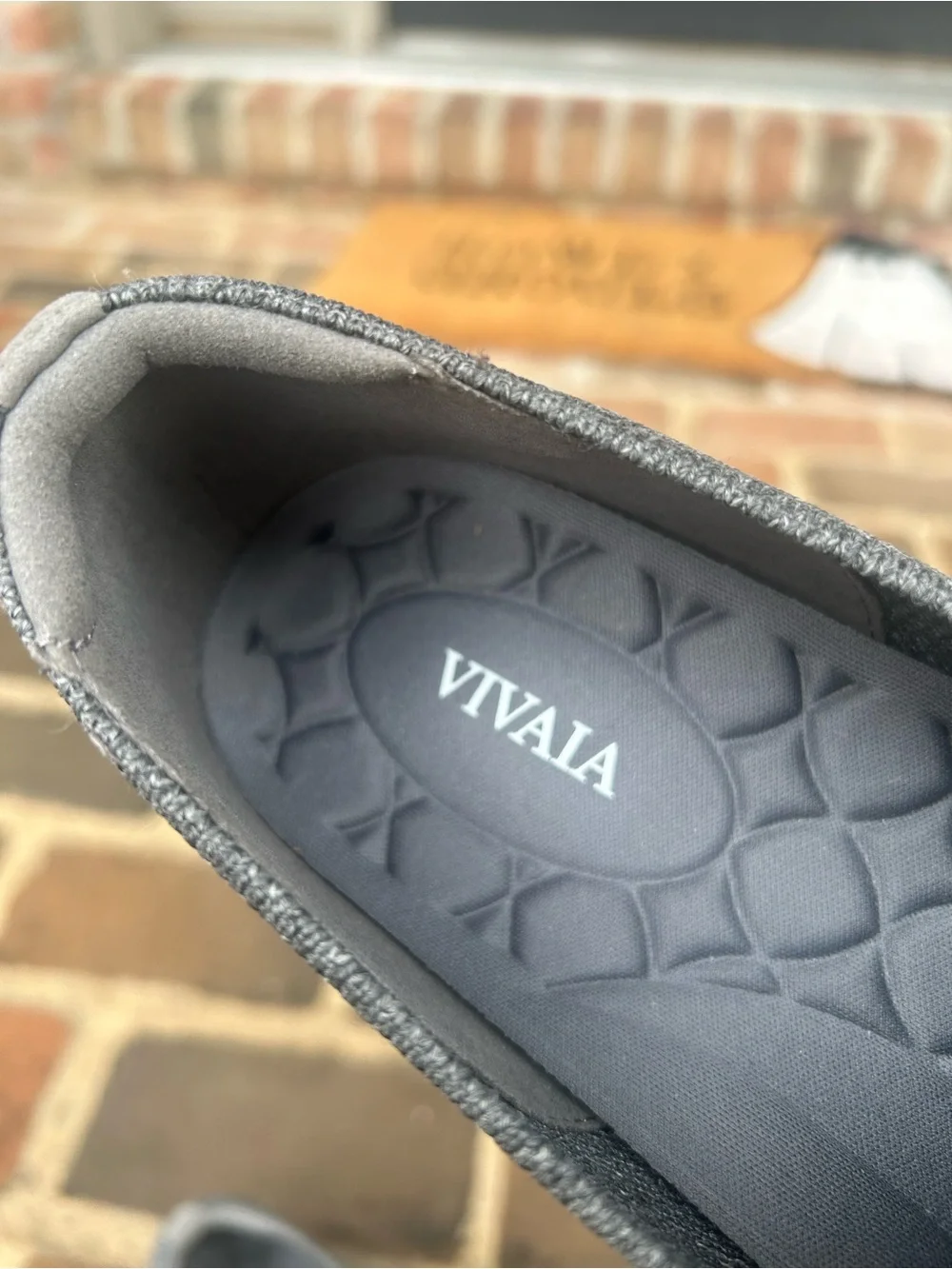 Vivaia Eloise Loafers Charcoal Grey Neutral Knit 43 11